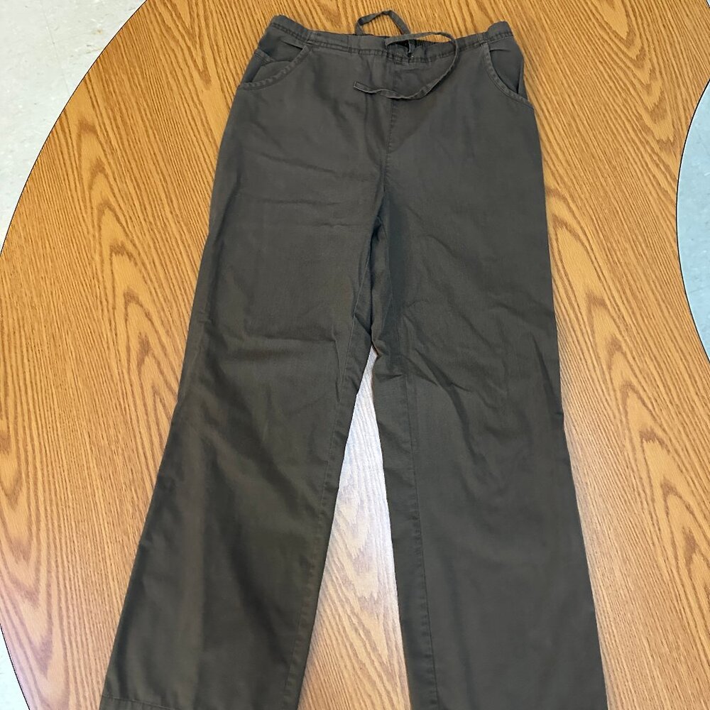 ✨ DICKIES Gen Flex Cargo Scrub Pants | Wide Leg Pull-On | Chocolate Brown